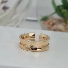 ALIANÇA COM PEDRA