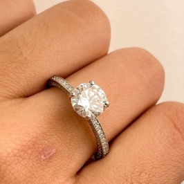 Anel 30010 MOISSANITE