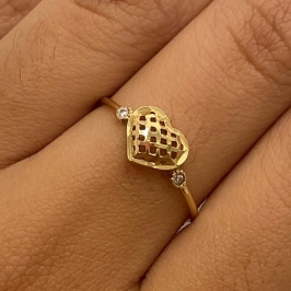 ANEL COR 18K ZIRC