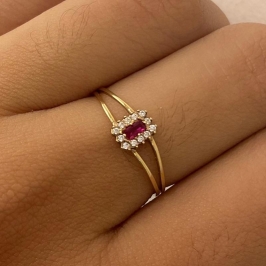 ANEL DE FORMATURA VERMELHO