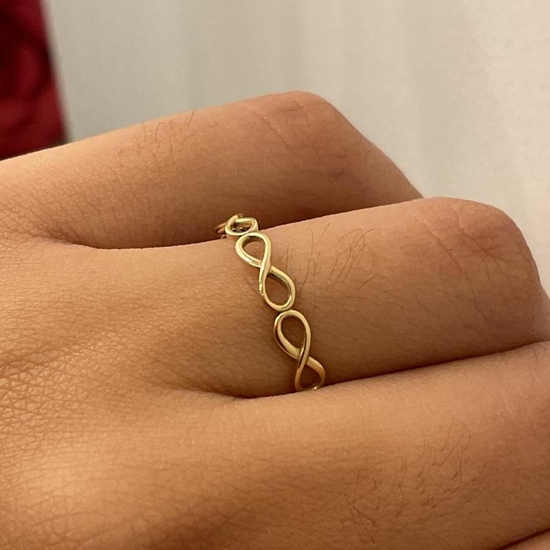 anel 095 18k INFINITO